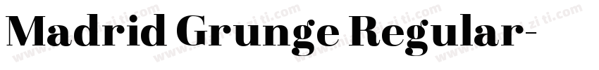 Madrid Grunge Regular字体转换